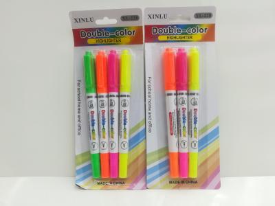 XL-228 double head fluorescent pen 3/4 clamps