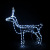 Christmas decoration Christmas decoration LED light deer light tube deer white light deer pull cart