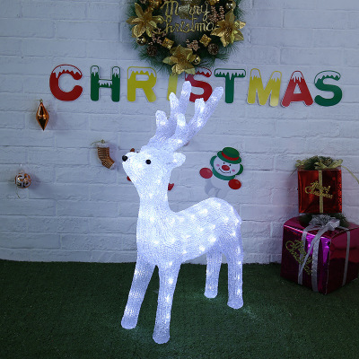 Household lights wiredrawing 3D deer animal model lights Christmas lights wholesale