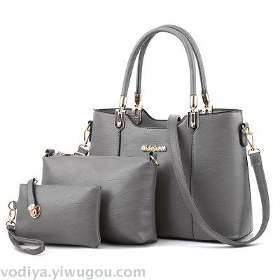 European and American fashion style stereotypes woman bag with three pieces of a woman carrying crossbody bag 