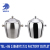 Hotel Supplies Stainless Steel Non-Magnetic Double-Layer Ice Bucket, Olive Double-Ring Ice Bucket