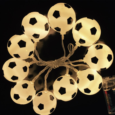 Led lights manufacturer custom-made World Cup football pendant small lamp string indoor dishes decoration lamp with the same style lamp