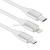 Qstretch 1.2m charging cable of mobile phone type-c with three apple android cable in one tow
