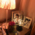 Creative girl's desk lamp room set net red light iron bedroom decorative lamp photography props