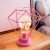 Creative girl's desk lamp room set net red light iron bedroom decorative lamp photography props