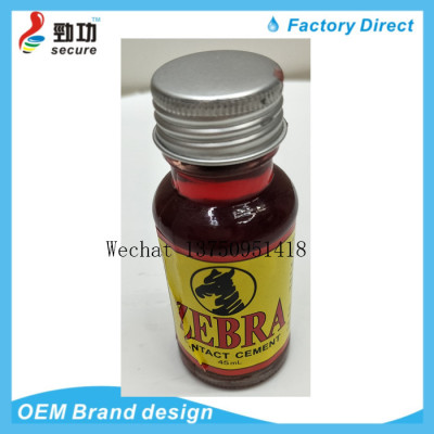 ZEBRA CONTACT CEMENT 45ML glass bottle versatile adhesive versatile adhesive