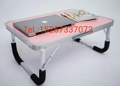 Aluminum table folding table flat table hand with computer table bed