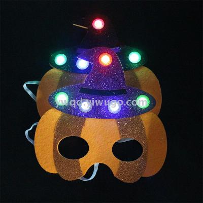 ZD Halloween Light-Emitting Pumpkin Mask Foreign Trade New Masquerade Party Products