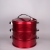 Outer plastic liner stainless steel three-layer insulated lunch box insulated barrel large capacity insulation device