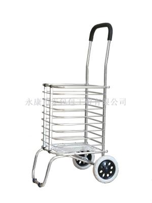 Aluminum alloy shopping cart, grocery cart folding luggage cart manufacturer direct batch