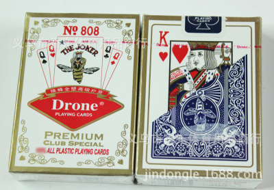 Playing cards DRONE bee queen bee card paper 92 red blue 818