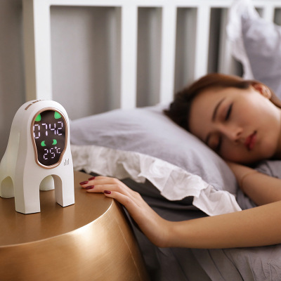 New smart alarm clock wake up lamp with music alarm thermometer electronic gift clock