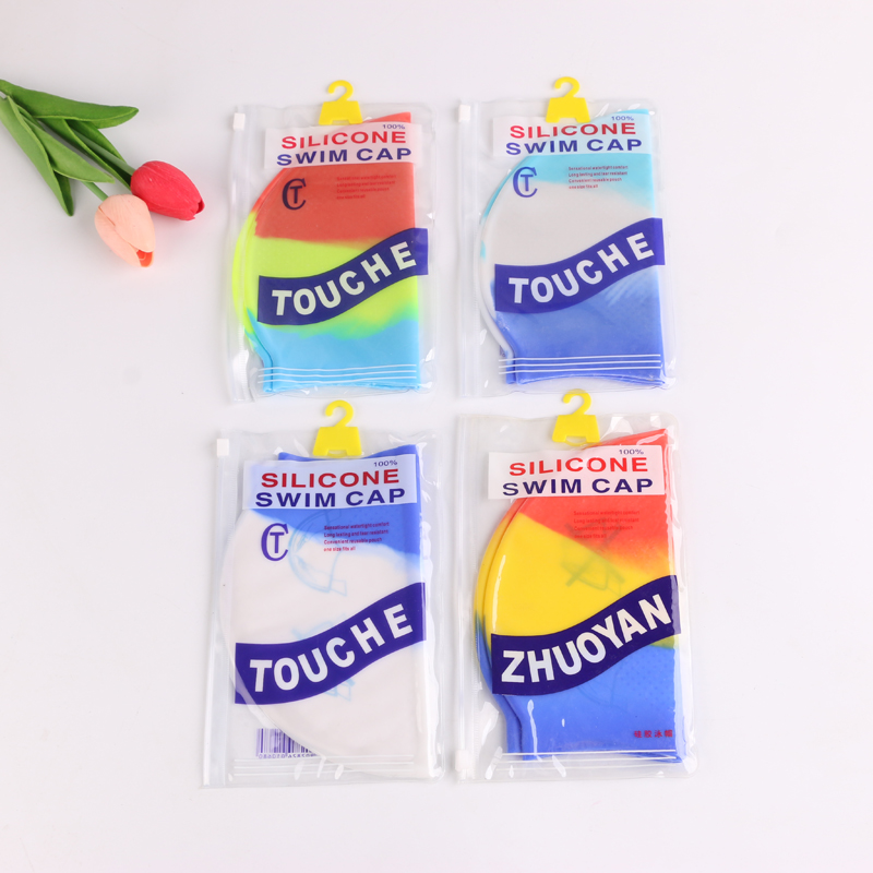透彻时尚多色柔软硅胶防水泳帽男女通用游泳装备1