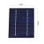 8V 2W glass solar panel polycrystalline silicon battery module, toy lamp LED lamp outdoor charger