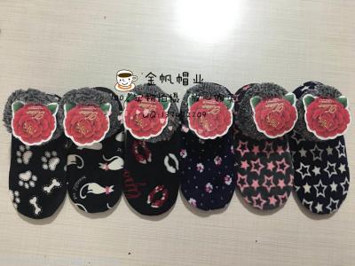 Spot floor socks non-skid stretch wool mouth floor shoes flamingo floor shoes