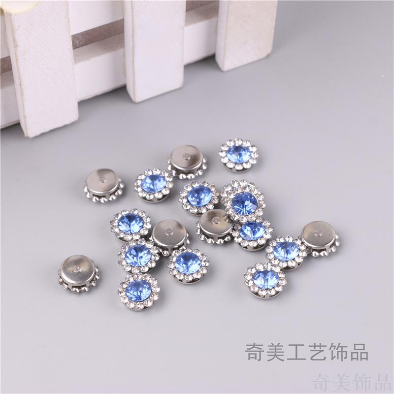 玻璃爪钻头饰发夹水钻发饰夹珍珠合金盘发小夹子发卡饰品