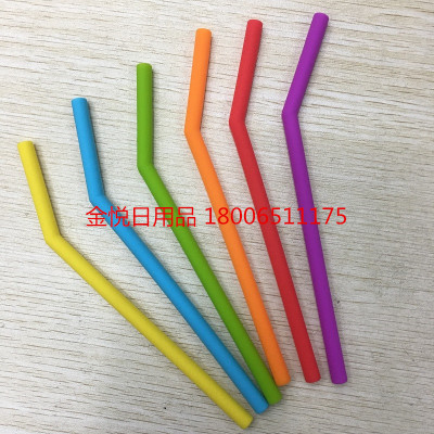 Exported to Europe and the United States food grade silica gel straw juice milk tea coffee straw environmentally friendly recycling straw