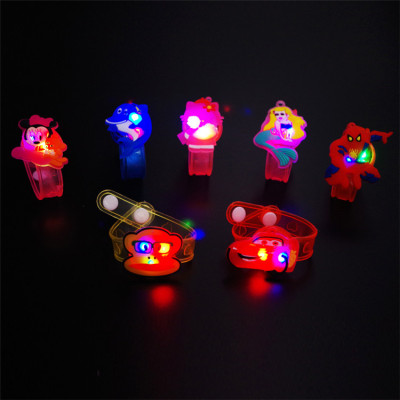 Luminous cartoon wrist band wholesale creative led flash bracelet watch children's toys