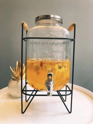 Glass juice pot brewing wine pot with tap ferment tank
