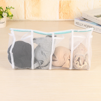 Creative New Three-Dimensional Triangle Laundry Bag Underwear Bra Laundry Protection Bags Thick Mesh Bra Laundry Bag Wholesale