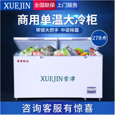 Xuejin (Xuejin) 278 liter freezer single-box temperature refrigerator with commercial horizontal 