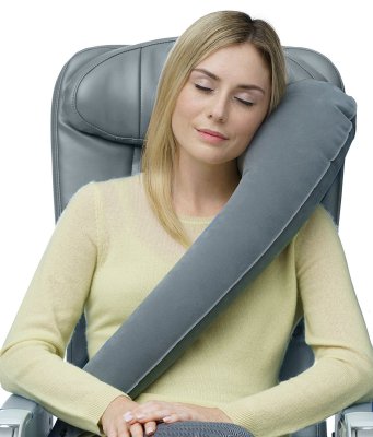 A Portable air pillow, a shaped travel pillow
