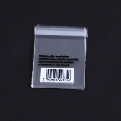 Bar Code Letter Design Transparent Foreign Trade Product Packaging Bag Transparent Plastic Packaging Bag Self-Adhesive Bag