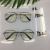 Anti-radiation flat lens metal frame glasses