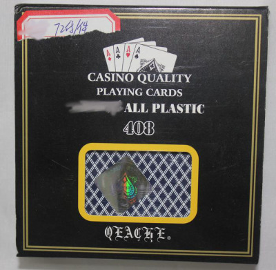Plastic Poker Hong Kong Knights (QEACHI) 408 wide-brand plastic playing cards