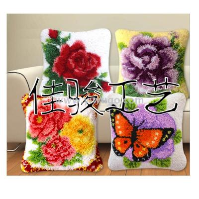 Carpet embroidery wool embroidery pillow carpet cushion DIY cross stitch