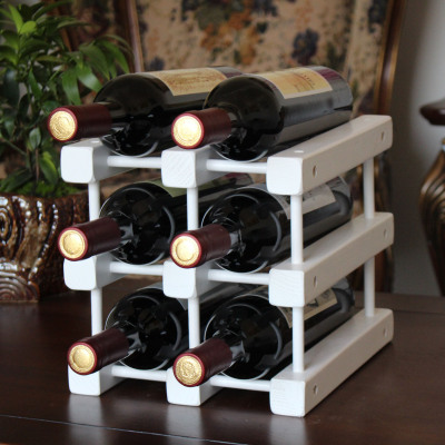European-Style Home High-End Solid Wood Wine Racks Bar Creative Wine Rack Wine Decoration Exquisite Wine Rack