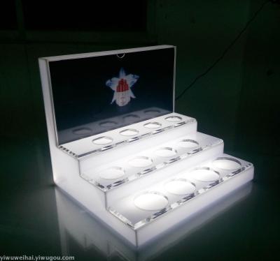 Weihai new acrylic lamp cosmetic display rack
