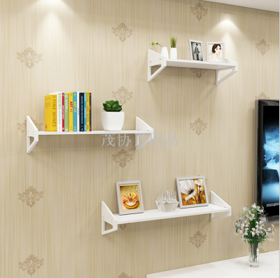 Flower Stand Wall Hanging Living Room Bookshelf TV Wall in-Line Shelf