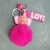 Cute sleeping baby ball & thread key chain fashion student bag pendant cartoon doll accessories