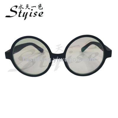 New round frame flat mirror to decorate the face with a myopic frame 4121