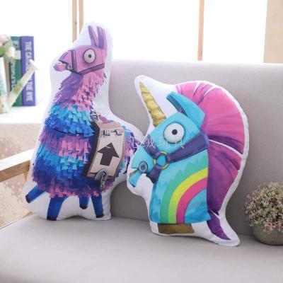 The Popular game around the fort night intelligence horse pillow unicorn rainbow horse pillow plush toys