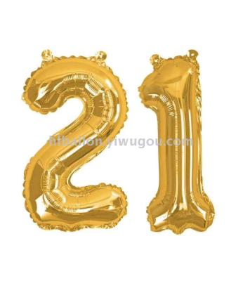 HL/ imperial balloon aluminum ball 16 \"32\" 40 \"alphanumeric party decorated birthday decorated balloon