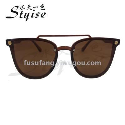New tawny twin-beam fashion sun glasses super light frame shade sunglasses 8203-1