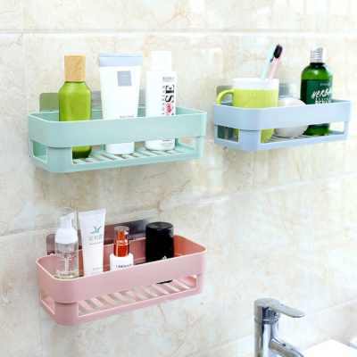A Kitchen selling-plastic wall hanging shelf without punching the toilet