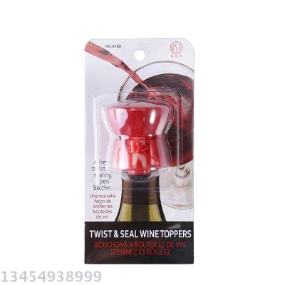 Japanese NSH6163 creative rotary vacuum wine stopper wine stopper champagne stopper