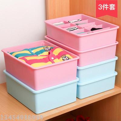 NSH6230 Japanese clothing bin three pieces of small plastic bin case packing case