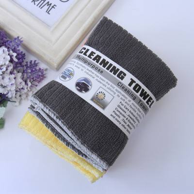 Superfine fiber duster cloth absorbs water and does not touch oil easily to clean kitchen dish towel