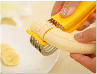 Creative kitchen tool: banana slicer, banana slicer, banana slicer, divine fruit slicer