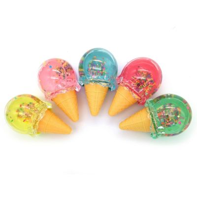 Ice cream cone candy crystal putty colored transparent plasticine shlaim children play house Slime
