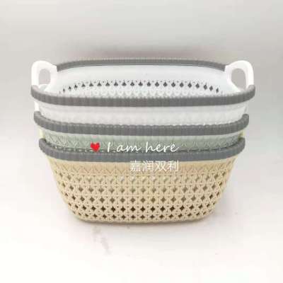 Creative fashionable gift of 10 yuan shop boutique receive basket multilateral cane basket