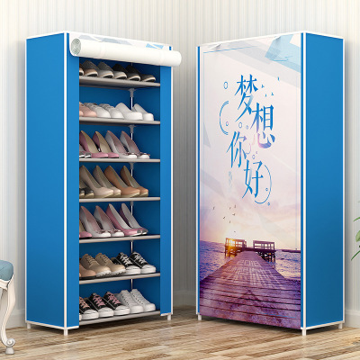 Simple DIY assembly shoe rack new creative combination shoe cabinet