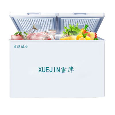 Xuejin 368 liter refrigerator top door side door lift door household commercial two-in-one refrigerator