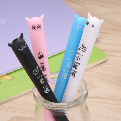 Korean New Creative Devil Fresh Meat Frosted Gel Pen Creative Devil 0.5mm Ball Pen Signature Pen