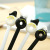 Korean New Creative Cute Bear Donut Black and White Student Learning Gel Pen Office Supplies Signature Pen