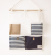 Cotton and hemp stripe splicing storage bag multi-functional 5 pocket storage hanging bag wall bag sundries